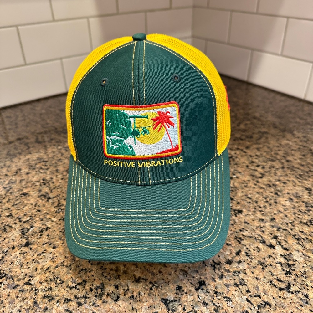Positive Vibrations 30 Seconds Out Richardson Trucker Hat Helicopter Army
